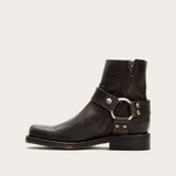 Ladies Retro Square Toe Buckle Zipper Ankle Boots