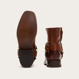 Ladies Retro Square Toe Buckle Zipper Ankle Boots
