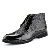 Italy Business Bullock Shining Men's Formal Shoes