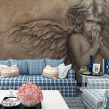 European Style Angel living room wallpaper/3d wall murals