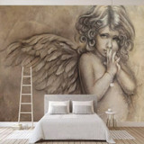 European Style Angel living room wallpaper/3d wall murals