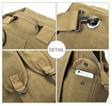 Multifunctional Military Style Canvas Backpack Duffel Go-Bag