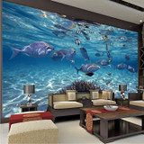Aquarium wall mural wallpaper