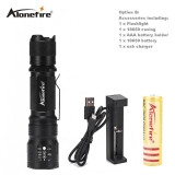 AloneFire TK105 Led 18650 Flashlight CREE XPL V6 Zoomable Torch AAA zoom waterproof 5 mode flash lights Zooming LED Flashlight