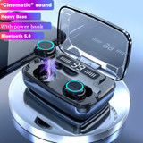 Wireless Earphones Bluetooth V5.0 TWS Wireless Bluetooth Headphones LED Display With 3300mAh Power Bank Headsets With Microphone|Bluetooth Earphones & Headphones Wireless Earphones Bluetooth V5.0 TWS Wireless Bluetooth Headphones LED Display With 3300mAh Power Bank Headsets With Microphone|Bluetooth Earphones & Headphones