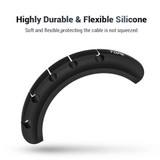 TOPK Cable Organizer Silicone USB Cable Winder Desktop Tidy Management Clips Cable Holder for Mouse Headphone Wire|Cable Winder