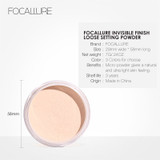 FOCALLURE New Brand Makeup Powder 3 Colors Loose Powder Face Makeup Waterproof Loose Powder Skin Finish Powder|makeup pieces|makeup menpowder rubber
