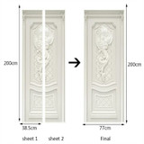 3D door murals wallpaper European Style