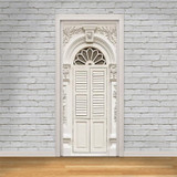 3D door wallpaper European Style