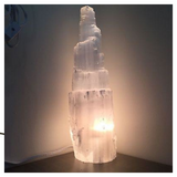 Selenite Tower Lamp - Small