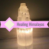 Selenite Tower Lamp - Small