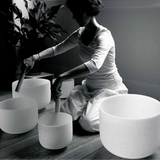 Frosted Crystal Singing Bowl - 12"