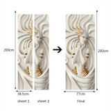 European mural door wallpaper