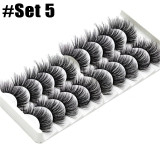 8styles 5/10Pairs/Set  Multipack Natural False Eyelashes