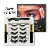 3/5/10pairs mink eyelashes Magnetic Eyelashs Lashes False Eyelashes