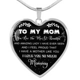 To My Mother Necklace Perfect Gifts For Mom - Love You So Much, Mommy 1047ms-sb