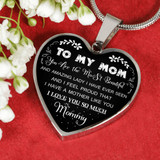 To My Mother Necklace Perfect Gifts For Mom - Love You So Much, Mommy 1047ms-sb