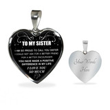 To My Sister: Gift For Sister, Christmas Gift For Sister, Idea Gift For Sister, Necklace For Sister, Family Gift 1109ts