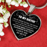 To My Sister: Gift For Sister, Christmas Gift For Sister, Idea Gift For Sister, Necklace For Sister, Family Gift 1109ts