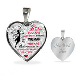 To My Sister: Gift For Sister, Christmas Gift For Sister, Idea Gift For Sister, Necklace For Sister, Family Gift 1108ts