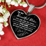 To My Sister: Gift For Sister, Christmas Gift For Sister, Idea Gift For Sister, Necklace For Sister, Family Gift 1106ts