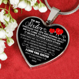 To My Sister: Gift For Sister, Christmas Gift For Sister, Idea Gift For Sister, Necklace For Sister, Family Gift 1105ts