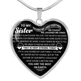To My Sister: Gift For Sister, Christmas Gift For Sister, Idea Gift For Sister, Necklace For Sister, Family Gift 1104ts