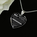 To My Sister: Gift For Sister, Christmas Gift For Sister, Idea Gift For Sister, Necklace For Sister, Family Gift 1104ts