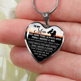 Mother And Son Necklace Perfect Gifts Mom Mother Mama From Son - I Love You, Mom 1054ms-sb