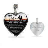 Mother And Son Necklace Perfect Gifts Mom Mother Mama From Son - I Love You, Mom 1054ms-sb