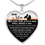 Mother And Son Necklace Perfect Gifts Mom Mother Mama From Son - I Love You, Mom 1054ms-sb