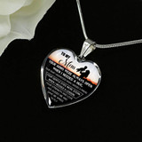 Mother And Son Necklace Perfect Gifts Mom Mother Mama From Son - I Love You, Mom 1054ms-sb