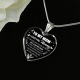 To My Mom Necklace Amazing Gifts For Mom - I Love You, Mommy 1031ms-sb
