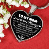 To My Mom Necklace Amazing Gifts For Mom - I Love You, Mommy 1031ms-sb