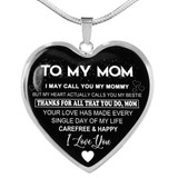 To My Mom Necklace Perfect Gift For Mom -Thanks For All That You Do, Mom I Love You 1028ms-sb