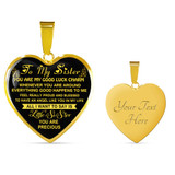 To My Sister: Gift For Sister, Christmas Gift For Sister, Idea Gift For Sister, Necklace For Sister, Family Gift 1112tg