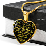 To My Sister: Gift For Sister, Christmas Gift For Sister, Idea Gift For Sister, Necklace For Sister, Family Gift 1111tg