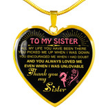 To My Sister: Gift For Sister, Christmas Gift For Sister, Idea Gift For Sister, Necklace For Sister, Family Gift 1107tg