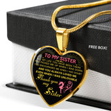 To My Sister: Gift For Sister, Christmas Gift For Sister, Idea Gift For Sister, Necklace For Sister, Family Gift 1107tg