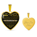 To My Sister: Gift For Sister, Christmas Gift For Sister, Idea Gift For Sister, Necklace For Sister, Family Gift 1104tg