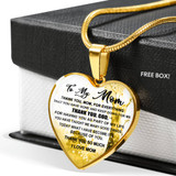 To My Mom Necklace Perfect Gift For Mom -Thanks For Everything, Mom I Love You So Much 1038mg-gb