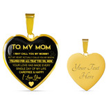 To My Mom Necklace Perfect Gift For Mom -Thanks For All That You Do, Mom I Love You 1028mg-gb