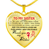 To My Sister: Gift For Sister, Christmas Gift For Sister, Idea Gift For Sister, Necklace For Sister, Family Gift 1107to
