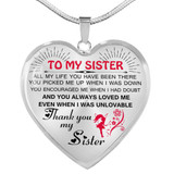 To My Sister: Gift For Sister, Christmas Gift For Sister, Idea Gift For Sister, Necklace For Sister, Family Gift 1107to
