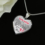 To My Sister: Gift For Sister, Christmas Gift For Sister, Idea Gift For Sister, Necklace For Sister, Family Gift 1107to