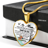 To My Mom Necklace Perfect Gift For Mom -Thanks For Everything, Mom I Love You So Much 1038mo-wo