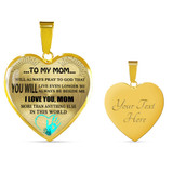 Necklace For Mom Mother Best Gifts For Mom - I Love You Mommy More Than Anything Else In This World 1036mo-wo