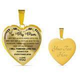To My Mom Necklace Perfect Gift For Mom -Thanks For Everything, Mom I Love You 1029mo-wo