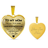 To My Mom Necklace Perfect Gift For Mom -Thanks For All That You Do, Mom I Love You 1028mo-wo