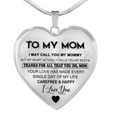 To My Mom Necklace Perfect Gift For Mom -Thanks For All That You Do, Mom I Love You 1028mo-wo